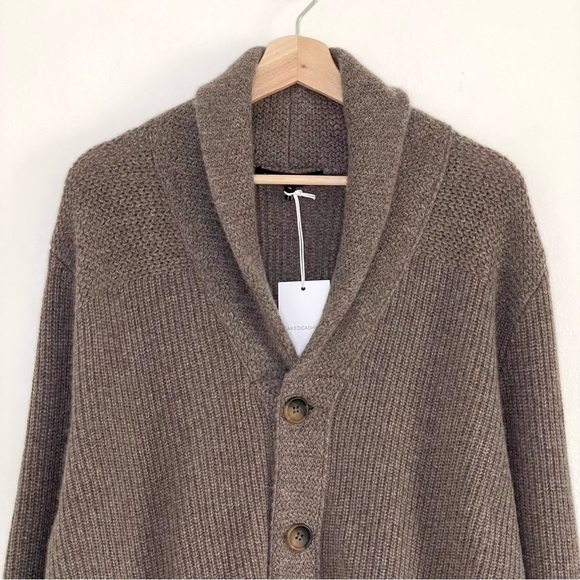 NWT NakedCashmere Samuel Shawl Collar Cashmere Cardigan Sweater Adobe XL - Picture 7 of 16